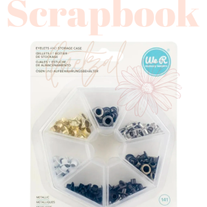 Kit de 141 Ojales Metálicos We R Memory Keepers (7 Colores)