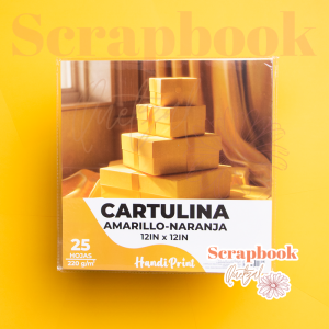 Cartulina amarillo-naranja Handi Print 12x12 Pulgadas - 220g (25 Hojas)
