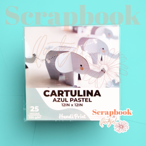 Cartulina azul pastel Handi Print 12x12 Pulgadas - 220g (25 Hojas)