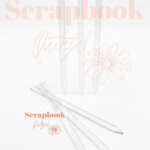 Soporte de Acrílico Transparente para Cake Toppers (Punta de Lanza)-18/20 cm