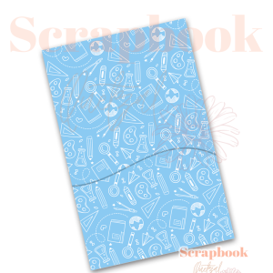 Sobre Interno (Folder) para Agendas y Libretas - Escolar azul - Tamaño A5 (5 piezas)