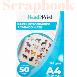 Papel Fotográfico Mate - Handi Print (128g)-50 hojas
