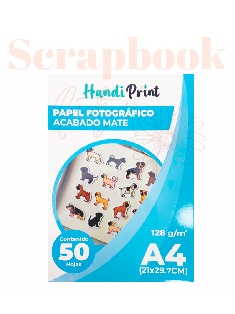 Papel Fotográfico Mate - Handi Print (128g)-50 hojas